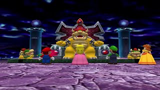 Mario Party 4 Bowser Minigames  Mario Vs Luigi Vs Peach Vs Daisy  Master Difficulty [upl. by Hayse]