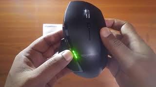 AmazonBasics FullSize Ergonomic Wireless Mouse with Fast Scrolling Unboxing and Review [upl. by Northway]