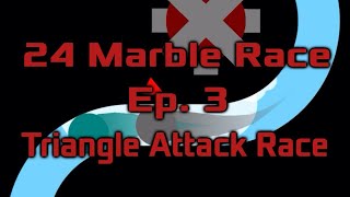 24 Marble Race Ep 3 Triangle Race [upl. by Ayatahs374]