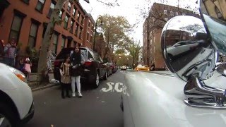 Short Clip Ecto1 quotGhostbustersquot in New York City  Halloween 2015 [upl. by Neelsaj205]