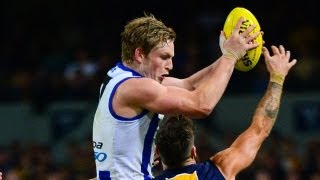 Round 8 2013  North Melbourne v West Coast highlights [upl. by Netsirc]