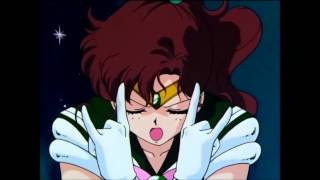 🌙 Sailor Moon Sailor Jupiter Transformations and Attacks [upl. by Atalanti]