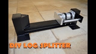 DIY LOG SPLITTER made out of scrap metal [upl. by Ellasal]