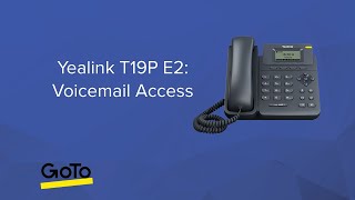 Yealink T19P E2 Voicemail Access [upl. by Ennairb]