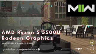 AMD Ryzen 5 5500U \ Radeon Graphics \ Call of Duty Modern Warfare II 2022  benchmark [upl. by Gem845]