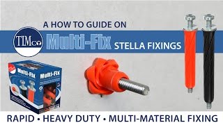 How to fix to plasterboard and masonry using the TIMco MultiFix Stella Fixing [upl. by Winou]