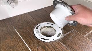 Replacing a broken toilet flange in a cement floor [upl. by Asquith889]