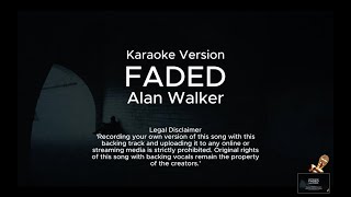 Alan Walker  Faded Karaoke version [upl. by Namas951]