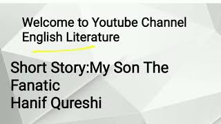 My Son The Fanatic Hanif Kureishi Short Story Urdu Hindi [upl. by Mcmaster]