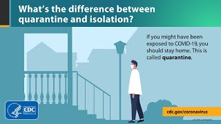 What’s the difference between quarantine and isolation [upl. by Sisco]