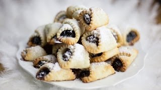 Polish Christmas Cookies  Kolaczki Swiateczne  Recipe 124 [upl. by Eeslek]