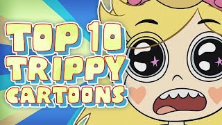 Top 10 TRIPPYPSYCHEDELIC Moments in Cartoons [upl. by Agem]