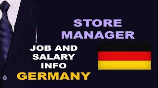 Store manager Salary in Germany  Jobs and Wages in Germany [upl. by Hannahs]