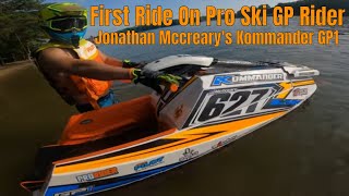 First Ride On Kommander GP1  Jonathan McCrearys Pro Ski Gp Race Ski [upl. by Drofhsa]