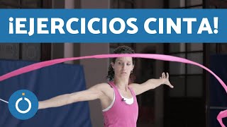 Movimientos de GIMNASIA RÍTMICA con CINTA  ¡FÁCILES [upl. by Nnaecarg561]