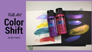 Folk Art Color Shift Acrylic Paint [upl. by Anaher]