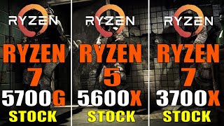 RYZEN 7 5700G vs RYZEN 5 5600X vs RYZEN 7 3700X  PC GAMES TEST [upl. by Hnamik]