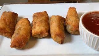 Delicious Homemade Shrimp Egg Rolls Easy [upl. by Gratiana679]