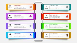 Create 8 options Infographic Slide in PowerPoint [upl. by Pardoes]