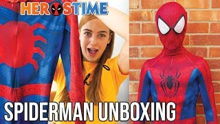 Spiderman Costume Unboxing  Herostime Custom Cosplay Suit [upl. by Ifar]