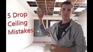 5 Common mistakes while doing a drop ceiling [upl. by Attennaej]