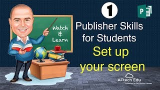 Publisher project for your Students  Create an ESafety Poster  Setting up your screen [upl. by Giovanna]