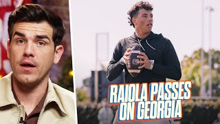 Dylan Raiola Picks Nebraska Over Georgia  Breakdown [upl. by Newcomb627]