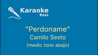 Perdoname medio tono abajo karaoke [upl. by Banquer]