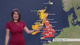 Helen Willetts  BBC Weather 24062020  HD [upl. by Limoli990]