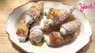 Rurki z Kremem Budyniowo Śmietankowym w Cieście FrancuskimTubes with custard in puff pastry [upl. by Cryan158]