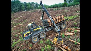 🌲4K Ponsse Elephant • Forwarder in Slope • King of Sauerland • Ponsse Logging • Forestmachine🌲 [upl. by Campy]