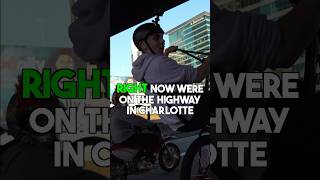 WHEELIE BIKE RIDEOUT GOES ON THE HIGHWAY😂 bikelife wheelie rideout [upl. by Larrabee]