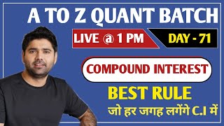 Compound Interest  Basics to best Concept  By Abhinay Sharma Abhinay Maths [upl. by Inoek891]