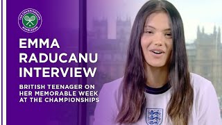 Emma Raducanu PostChampionships Interview  Wimbledon 2021 [upl. by Marteena604]