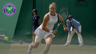 Match Point Karolina Muchova vs Karolina Pliskova Wimbledon 2019 [upl. by Loginov668]