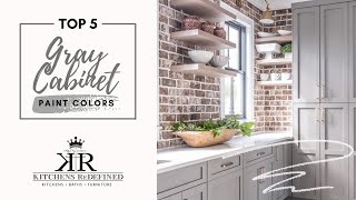 Top Gray Paint Colors for Kitchen Cabinets [upl. by Etnor]