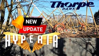 Thorpe parks new roller coaster Hyperia update Ep12 [upl. by Iew]