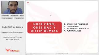 NUTRICIÓN OBESIDAD Y DISLIPIDEMIAS PARTE 1  ENDOCRINOLOGÍA  VILLAMEDIC [upl. by Laemsi]