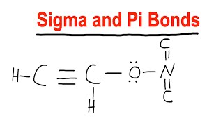 How to determine Sigma and Pi Bond  Hybridization  Organic Chemistry [upl. by Anhej]