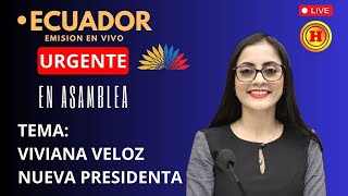 Posesión de Viviana Veloz como presidenta de la asamblea [upl. by Ailhat233]