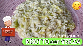 Ricetta RISOTTO alla VERZA  primo piatto semplicissimo e buonissimo  cremoso [upl. by Onit]