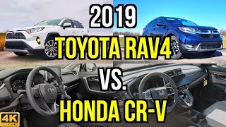 ULTIMATE CUV  2019 Toyota RAV4 Limited vs 2019 Honda CRV Touring Comparison [upl. by Rheims]