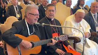 Leon Gieco  “Solo le pido a Dios” junto al Papa Francisco [upl. by Giana]