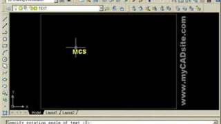 AutoCAD Tutorial  Text  from myCADsitecom [upl. by Urbanna904]