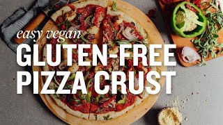 Easy Vegan Gluten Free Pizza Crust  Minimalist Baker Recipes [upl. by Jehias391]