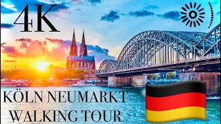 Cologne 🇩🇪 City Center Köln Neumarkt Kölner Dom 4K Walking Tour Germany [upl. by Parthenia505]