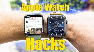 Apple Watch HACKS YOU DIDNT KNOW ABOUT  Custom Apple Watch Faces and more [upl. by Rama]