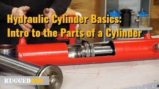 Hydraulic Cylinder Basics Intro to the Parts of a Cylinder [upl. by Anilrac]