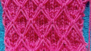 WZORY NA DRUTACHKNITTING STITCHROMBY [upl. by Htide]