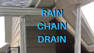 RAIN CHAIN DRAIN Installation [upl. by Ventre]